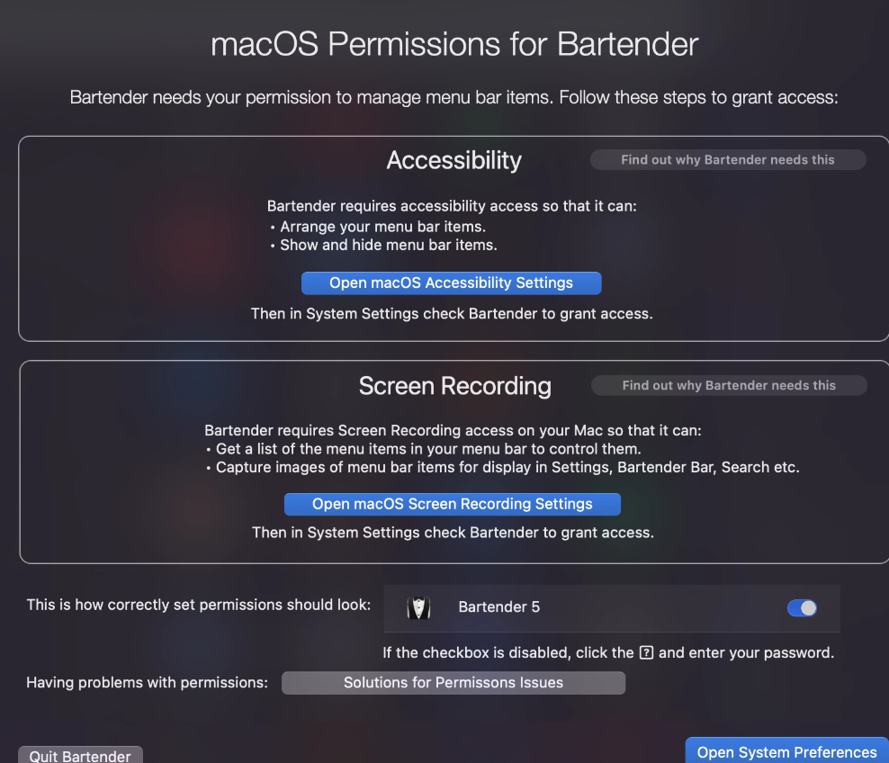 macOS 重置辅助功能 重置屏幕录制