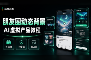 小红书朋友圈动态背景怎么做：用AI做可交付虚拟产品